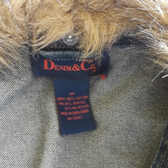 Denim & Co Jeans  FurJacket - Picture 4 of 6
